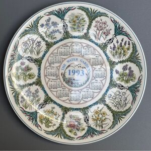 Wedgwood Calendar Plate 1993 'The Water Garden' Collectible Plate